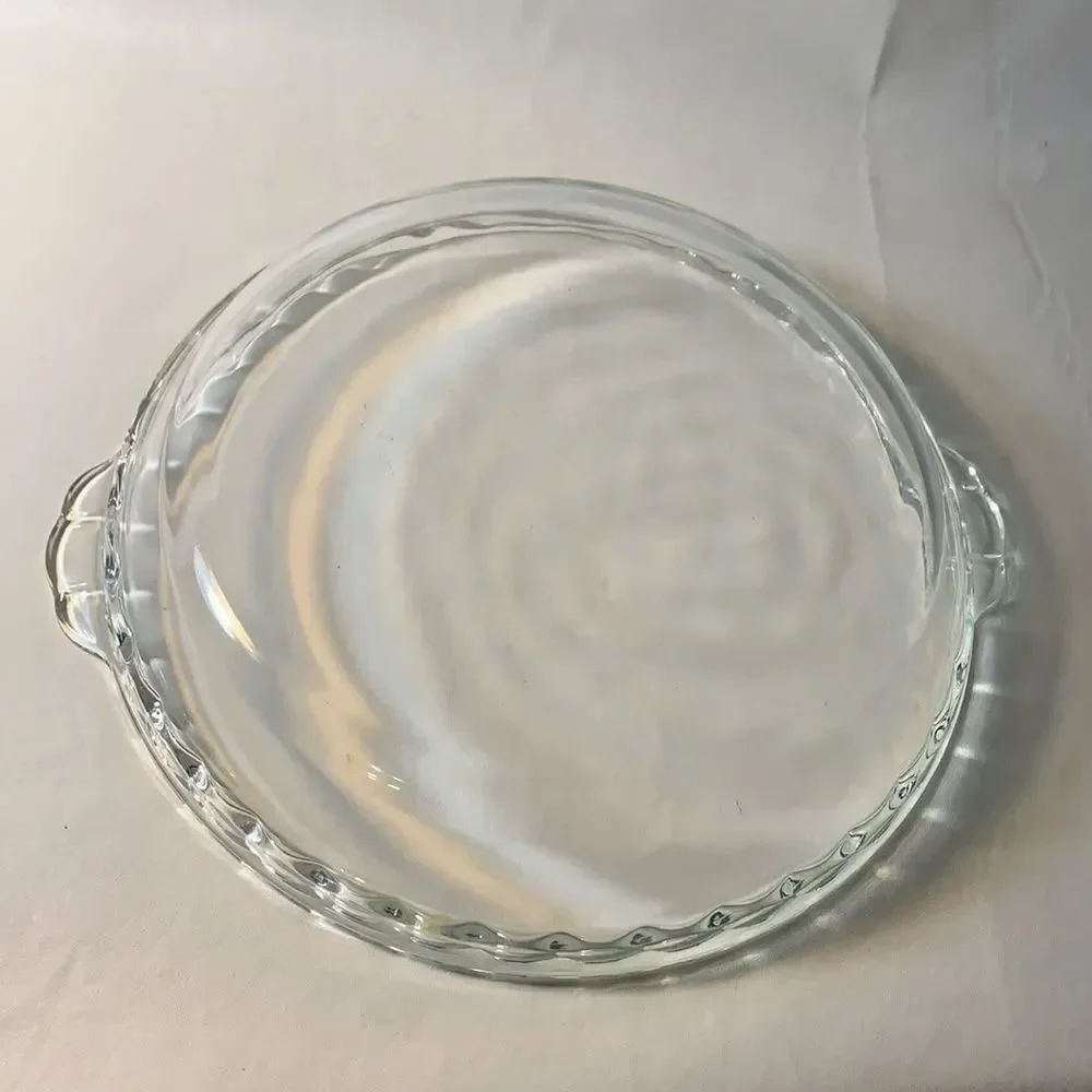 Pyrex Fluted Pie Plate 9.5 In 24 cm USA No Range Broil 229 32